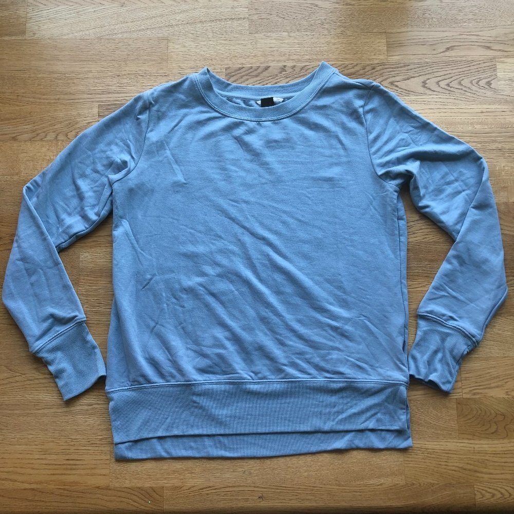 Mondetta Long Sleeve Brushed Tunic Ashley Blue XS NWT